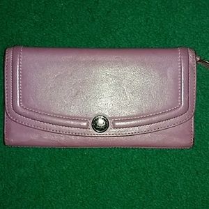 Purple Coach Wallet